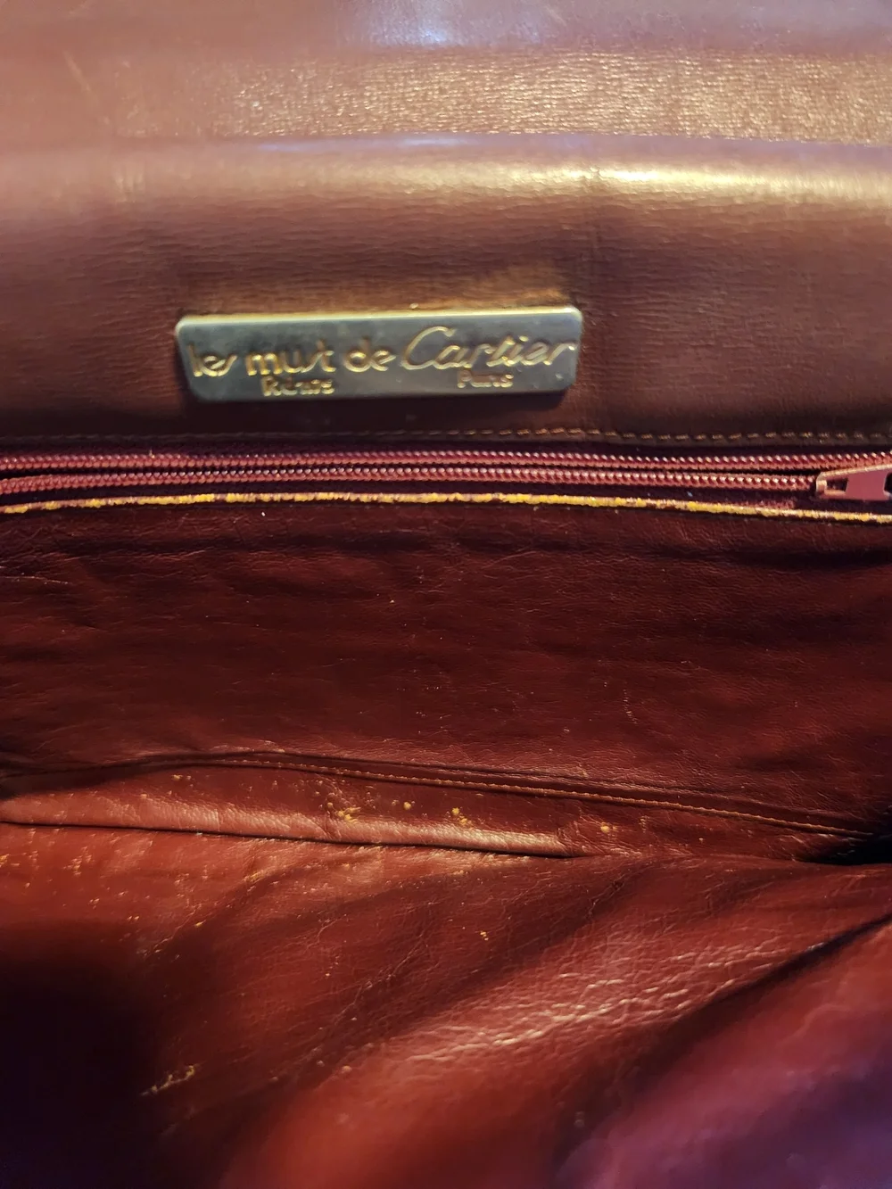 Authentic Les Must De Cartier Clutch Vintage